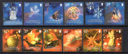 Guernsey 2007 Christmas, Decorations Set Of 12, MNH, SG 1186/97 - Guernesey