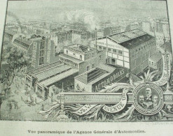 1900 AGENCE GENERALE DES AUTOMOBILES - CHARRON-GIRARDOT-VOIGT ( CGV ) UN GARAGE MODELE - LA VIE AU GRAND AIR - Car Racing - F1