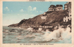 FRANCE - Granville - Effet De Vagues Au Plat Gousset - Colorisé - Carte Postale Ancienne - Granville