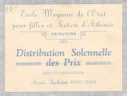 BELGIQUE - Verviers - Distribution Solennelle Des Prix - Carte Postale Ancienne - Verviers