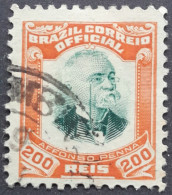 Bresil Brasil Brazil 1906 Penna Service Official Yvert 5 O Used - Dienstzegels