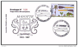 (0165) Mayotte FDC Chombo 19/12/98 - Otros & Sin Clasificación