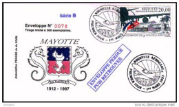 (0193) Mayotte FDC Aérogare Série 2 01/03/97 - Autres & Non Classés