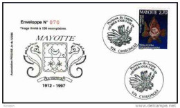 (0195) Mayotte FDC Mérou Vermillon 03/04/99 - Other & Unclassified