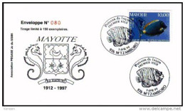 (0196) Mayotte FDC Poisson Chirurgien 03/04/99 - Altri & Non Classificati