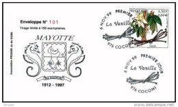 (0207) Mayotte FDC Vanille 06/11/99 - Andere & Zonder Classificatie