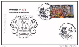 (0208) Mayotte FDC Le Deba 06/11/99 - Andere & Zonder Classificatie