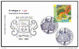 (0260) Mayotte FDC Les Fleurs 22/09/01 - Sonstige & Ohne Zuordnung