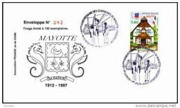 (0270) Mayotte FDC 25ème Anniversaire Communes - Sonstige & Ohne Zuordnung