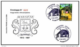 (0287) Mayotte FDC Ziyara De Pole 6/09/03 - Andere & Zonder Classificatie