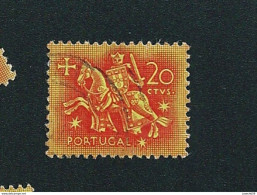 N° 776 Sceau Du Roi Denis 20 Rouge Orange S Jaune    Timbre    Portugal Oblitéré 1953 - Oblitérés