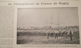 1900 LE CHAMPIONNAT DE FRANCE DE RUGBY À LEVALLOIS PERRET - RACING CLUB DE FRANCE - STADE BORDELAIS - Rugby