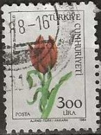 TURKEY 1984 Wild Flowers - 300l. - Tulipa Sintenesii FU - Used Stamps