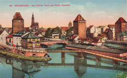 FRANCE - STRASBOURG - Les Vieilles Tours Aux Ponts Couverts - Colorisé - Carte Postale Ancienne - Straatsburg
