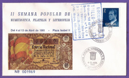 España. Spain. 1981.II Semana Popular Numismatica, Filatelia Y Loterofilia. Madrid - Máquinas Franqueo (EMA)