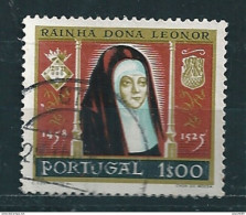 N°853 5e Centenaire Naissance Reine Dona Leonor  Timbre Portugal (1958) Oblitéré - Gebraucht