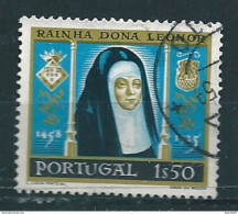 N°854 5e Centenaire Naissance Reine Dona Leonor  Timbre Portugal (1958) Oblitéré - Usati