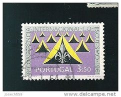 N° 902 Conférence Internationale Du Scoutisme à Lisbonne 3,50 $   Timbre Portugal Oblitéré 1962 - Usado