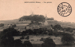 Montchenu (Drôme) Vue Générale - L'Eglise Et Le Château - Carte De 1908 - Autres & Non Classés