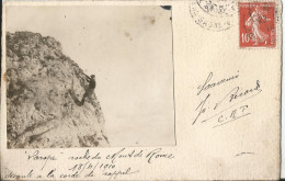 Carte Photo - Montage Photo Sur Carte Postale - Descente En Rappel Mont De Ronce ?? - Alpinisme