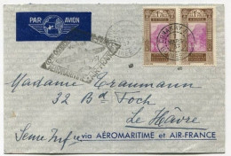 !!! 1ER VOYAGE AEROMARITIME COTE OCC D'AFRIQUE - LETTRE DE CONAKRY POUR LA FRANCE - Cartas & Documentos