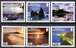 Guernsey 2010 Abstract Guernsey II Ordinary Gum Set Of 6, MNH, SG 1321/6 - Guernesey