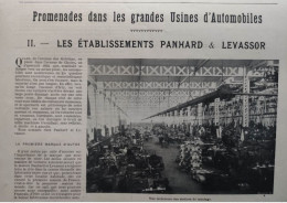 1900 AUTOMOBILE - LES GRANDES USINES - IVRY - LES ÉTABLISSEMENTS PANHARD LEVASSOR - LA VIE AU GRAND AIR - Automobilismo - F1