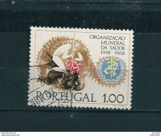 N° 1038 Organisation Mondiale De La Santé  Timbre Portugal Oblitéré 1968 - Oblitérés