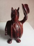 Statuette En Bois Ancienne Hauteur 22 Cm, Rynoceros - Afrikaanse Kunst