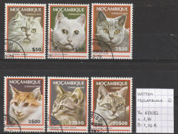 (TJ) Katten - Mozambique YT 677/82 (gest./obl./used) - Chats Domestiques