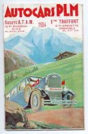 NICE..GRENOBLE..AUTOCARS P.L.M....1934..LIVRET 16 PAGES ..21.5 X 913.5... - Camions