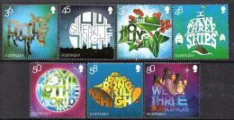 Guernsey 2010 Christmas Carols Set Of 7, MNH, SG 1361/7 - Guernesey