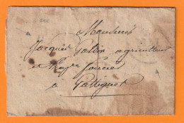 1830 - Marque Postale UZES, Gard Sur Lettre Pliée Avec Correspondance Vers GATTIGUES - 1801-1848: Précurseurs XIX