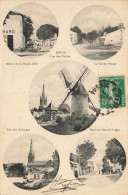 Bouin * Souvenir De La Commune * Cpa 5 Vues * Moulin à Vent Molen * Hôtel De La Boule D'or - Autres & Non Classés