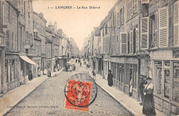 CPA 52 LANGRES / LA RUE DIDEROT - Sonstige & Ohne Zuordnung