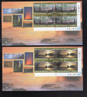 United Nations Vienna 2003 FDC Set With Block World Heritage USA Everglades Olympic - FDC