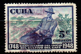 CUBA - 1952 - Bicentenary Of Coffee Cultivation - USATO - Oblitérés