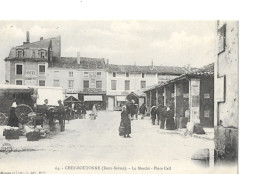 Cpa Chef Boutonne Le Marché - Chef Boutonne