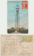 Romania Judaica 1913 Postcard Tuzla Lighthouse At Black Sea Coast Mailed With Rare Jewish Revenue Stamp - Jewish