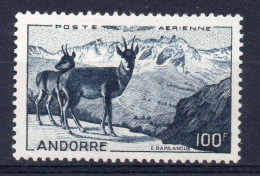 ANDORRE POSTE AÉRIENNE / N° 1 100f ISARDS ET PAYSAGE / NEUF** / COTE 110 € - Posta Aerea