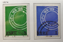 Ireland - Irelande - Eire 1974  Y & T N° 311 - 312 ( 2 Val. ) UPU  Obl / Gestempeld - Usati