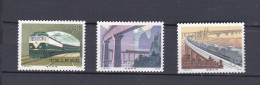 Chine 1979 , La Serie Complete Neuf Construction Ferroviaire - Train. 3 Timbres 1536 à 1538 , Voir Scan Recto Verso  - Unused Stamps