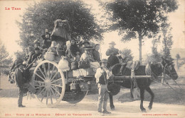 CPA 81 LE TARN / TYPES DE LA MONTAGNE / DEPART DE VENDANGEURS - Autres & Non Classés