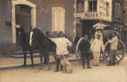 CPA 89 AUXERRE / CARTE PHOTO / SITUEE AU 12 RUE DE L'HORLOGE CHAPELLERIE VIAULT - Andere & Zonder Classificatie