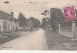 - CPA - 18 -  ARCAY - La Grande Rue  - 039 - Ainay-le-Vieil