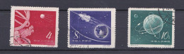 Chine 1958 , La Serie Complete Satellites – Spoutniks , 3 Timbres . 407 à 40 - Gebraucht