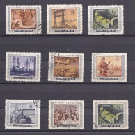 Chine 1955 La Serie Complete, Plan Quinquennal , 9 Timbres , 269 à 277  - Used Stamps