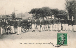 Nanterre * Un Groupe De Sapeurs Pompiers De La Ville * Fireman Sapeur Pompier - Nanterre