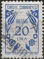 TURKEY 1983 Official - 20l. - Blue And Grey FU - Official Stamps