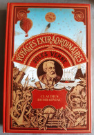 JULES VERNE - Voyages Extraordinaires - Réédition BELLERIVE. Claudius Bombarniac, Très Bon état, 19cm X 28cm - Bücherpakete